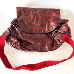 Francesco Biasia Red Leather Crossbody Bag
